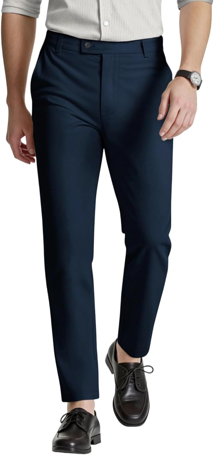GINGTTO Mens Dress Pants Slim Fit Stretch Formal Pants Review