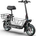 Gyroor Adults Electric Scooter with Large Basket and 550W Motor