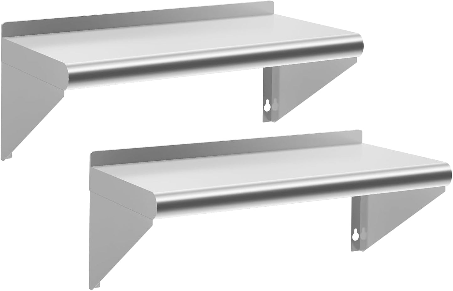 Stainless Steel Shelf 18in x 36in, 2 Pack for Kitchen and Garage