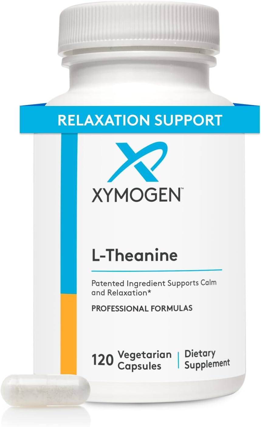 XYMOGEN L-Theanine 400mg Capsules for Calm and Relaxation