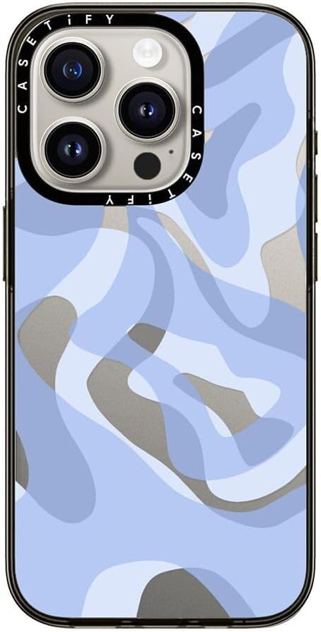 CASETIFY Compact Case for iPhone 15 Pro - Retro Swirls Design