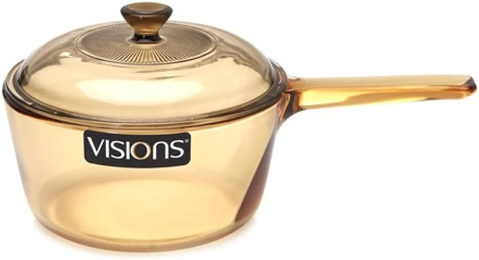VISIONS 1L Saucepan with See-Through Design for Easy Cooking