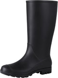 Womens Tall Waterproof Rain Boots Knee High - Comfortable Garden Boots