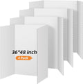 Henoyso 4 Pcs 36 x 48 in Trifold Poster Board - Large Presentation