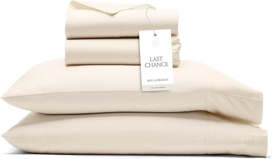 BOLL & BRANCH Signature Hemmed Sheet Set - King Size Luxury