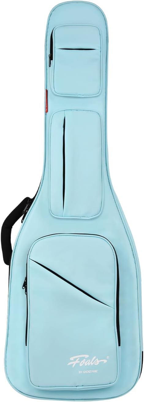 Ultra Thick LightBlue Electric Guitar Case with Storage