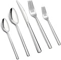 40 Pieces Silver Stainless Steel Silverware Set for 8 - Mirror