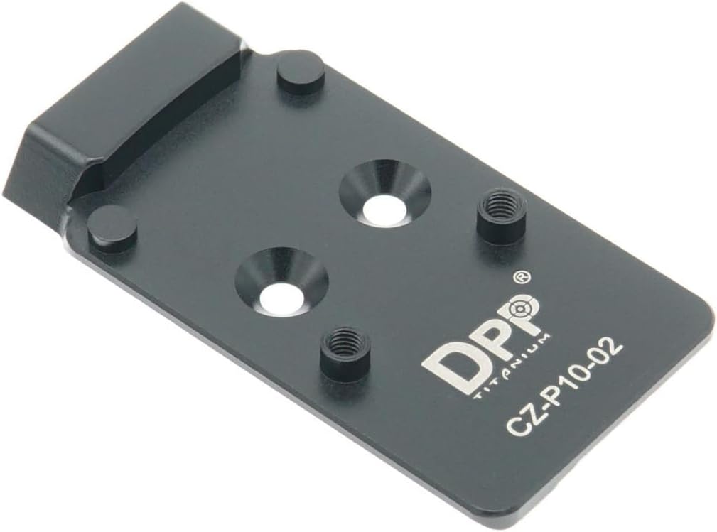 DPP Titanium Adapter Plate for CZ P10 Optics and Trijicon RMR