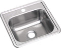 Elkay Dayton 15 in Drop-In Single Basin Stainless Steel Sink - Compact