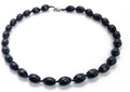 Women's Natural Gemstone Beaded Necklace 10x14mm - Statement Gift