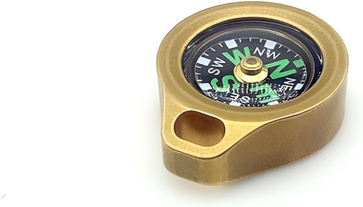 Compact Brass Compass: Navigate Anywhere!