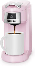 CHULUX Pink Single Serve Coffee Maker - Easy Office & Travel Brew