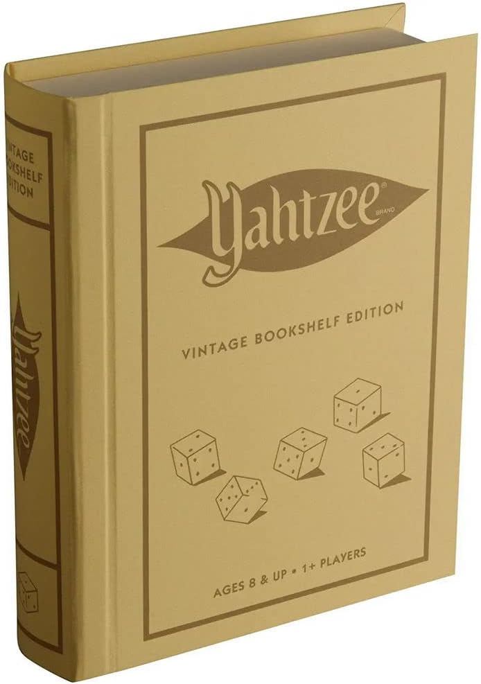 Yahtzee Vintage Bookshelf Edition for Timeless Game Nights