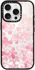 Compact Case for iPhone 16 Pro - Spring Blossoms Clear Black