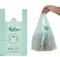 Certified Home Compostable Shopping Bags 12 in x 6 in x 23 in