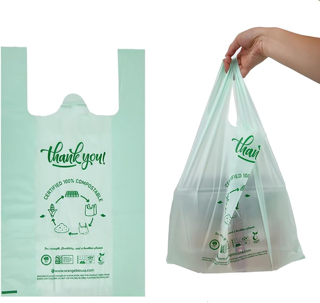 Certified Home Compostable Shopping Bags for Eco-Friendly Use