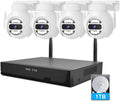 Auto Tracking Alert 360 PTZ & 2-Way Audio Security Camera Kit - Smart