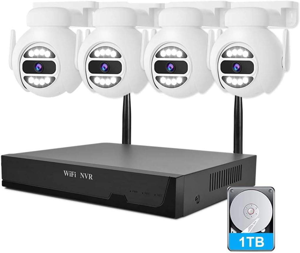 Auto Tracking Alert 360 PTZ Wireless Cameras for Home Security