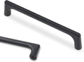 5 Inch 128mm Matte Black Cabinet Pulls 10 Pack - Solid Hardware
