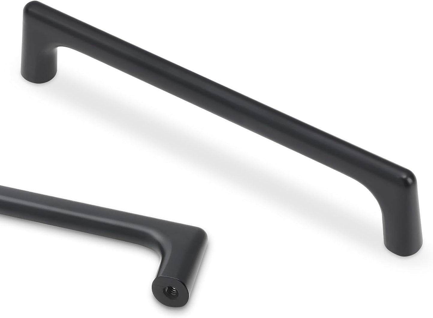 10 Pack 5 Inch Matte Black Cabinet Pulls for Modern Kitchens