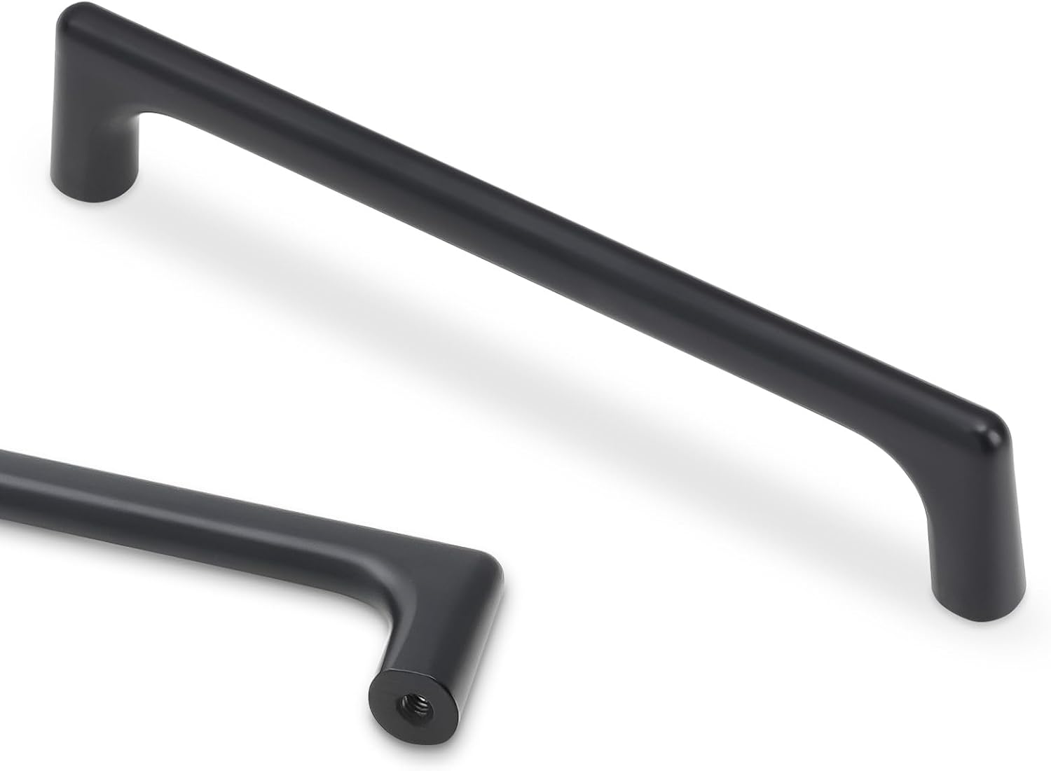 10 Pack 5 Inch Matte Black Cabinet Pulls for Modern Kitchens