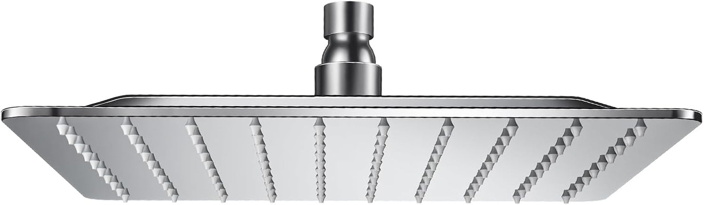 Square Rain Shower Head - Ultra-Thin 304 Stainless Steel Design