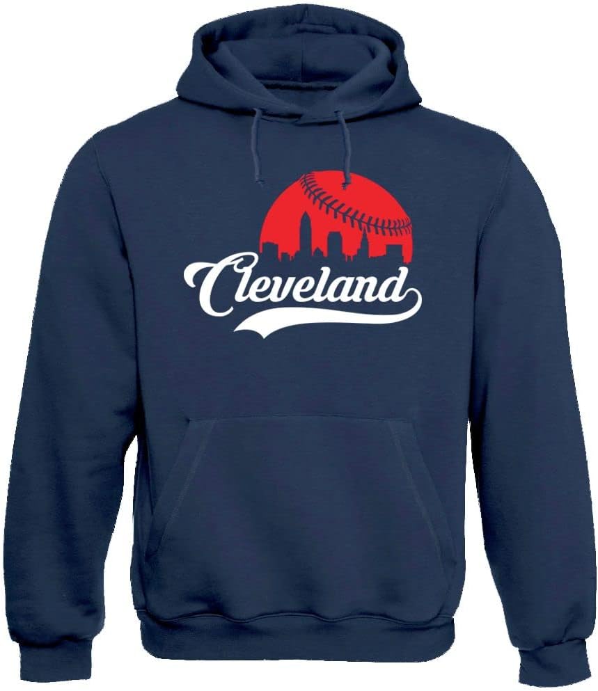 Xtreme Apparrel Cityscape Skyline Hoodie for Baseball Fans