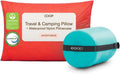 Coop Home Goods Original Adjustable Travel Pillow - Packable Comfort