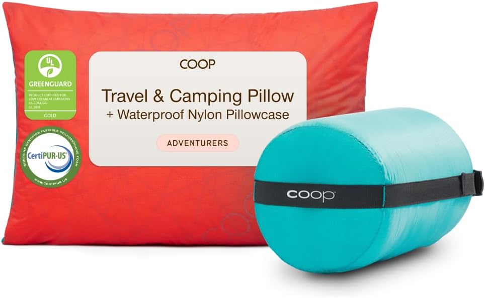 Coop Home Goods Adjustable Travel Pillow Bundle for Comfort