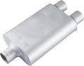 3 in Center x 2.5 in Dual Out Universal Exhaust Muffler - Aggressive