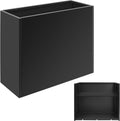 Metal Planter 30in x 12in x 24in Tall Box Planter - Sturdy Outdoor