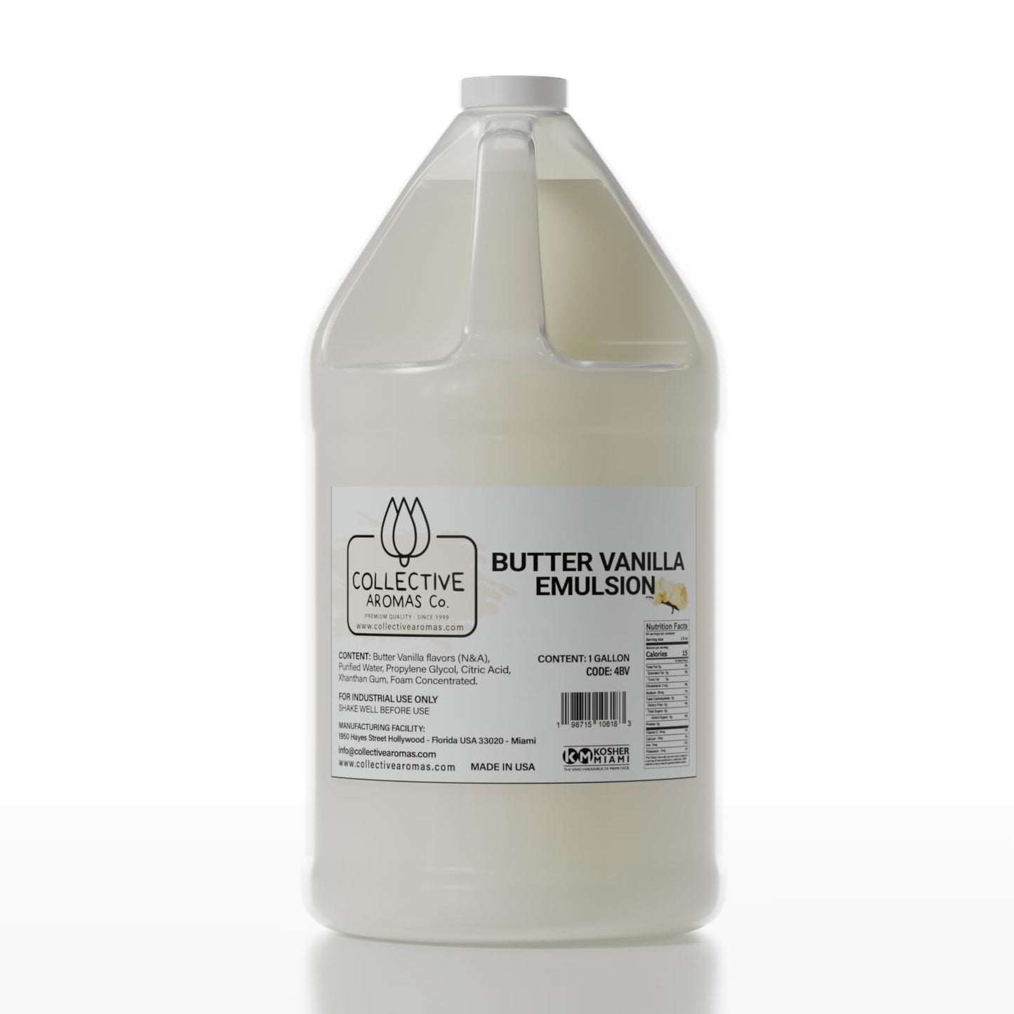Pure Butter Vanilla Emulsion for Baking - 1 Gallon Size