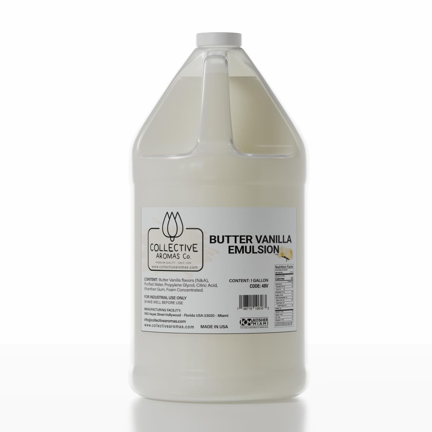 Pure Butter Vanilla Emulsion for Baking - 1 Gallon Size