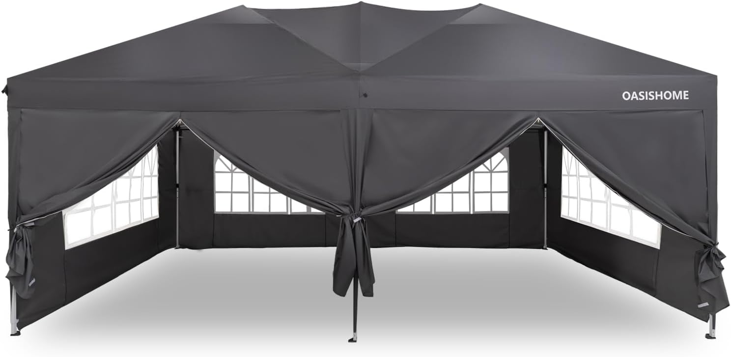 OASISHOME Pop-up Gazebo 10'x20' - Instant Shade Solution