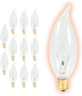 GoodBulb 15-Watt Incandescent Flame Tip Candelabra Bulbs - Warm White