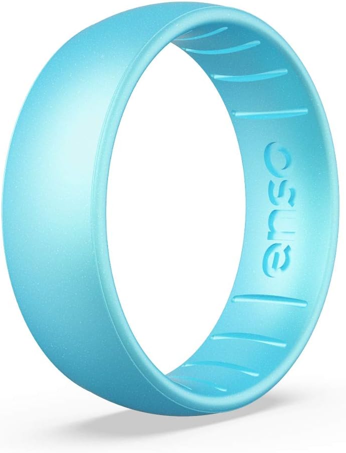 Classic Birthstone Silicone Ring for Unisex Wedding Bands