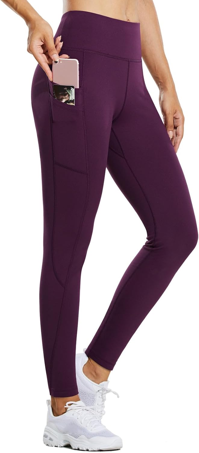 Fleece Lined Leggings for Women - Warm Water Resistant Tights