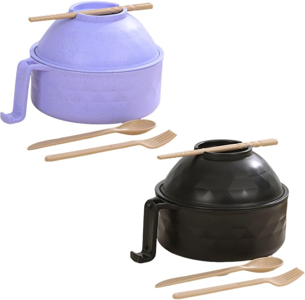 Portable Microwave Ramen Bowl Set - Cook Anywhere!