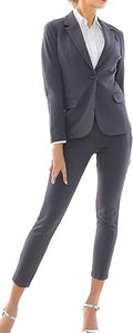 Marycrafts Women's Business Blazer Pant Suit Set for Work - Sleek