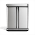 simplehuman 58 Liter Dual Compartment Recycling Step Can - Hands-Free