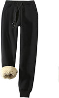 Yeokou Women's Sherpa Lined Athletic Sweatpants Jogger - Cozy Fit