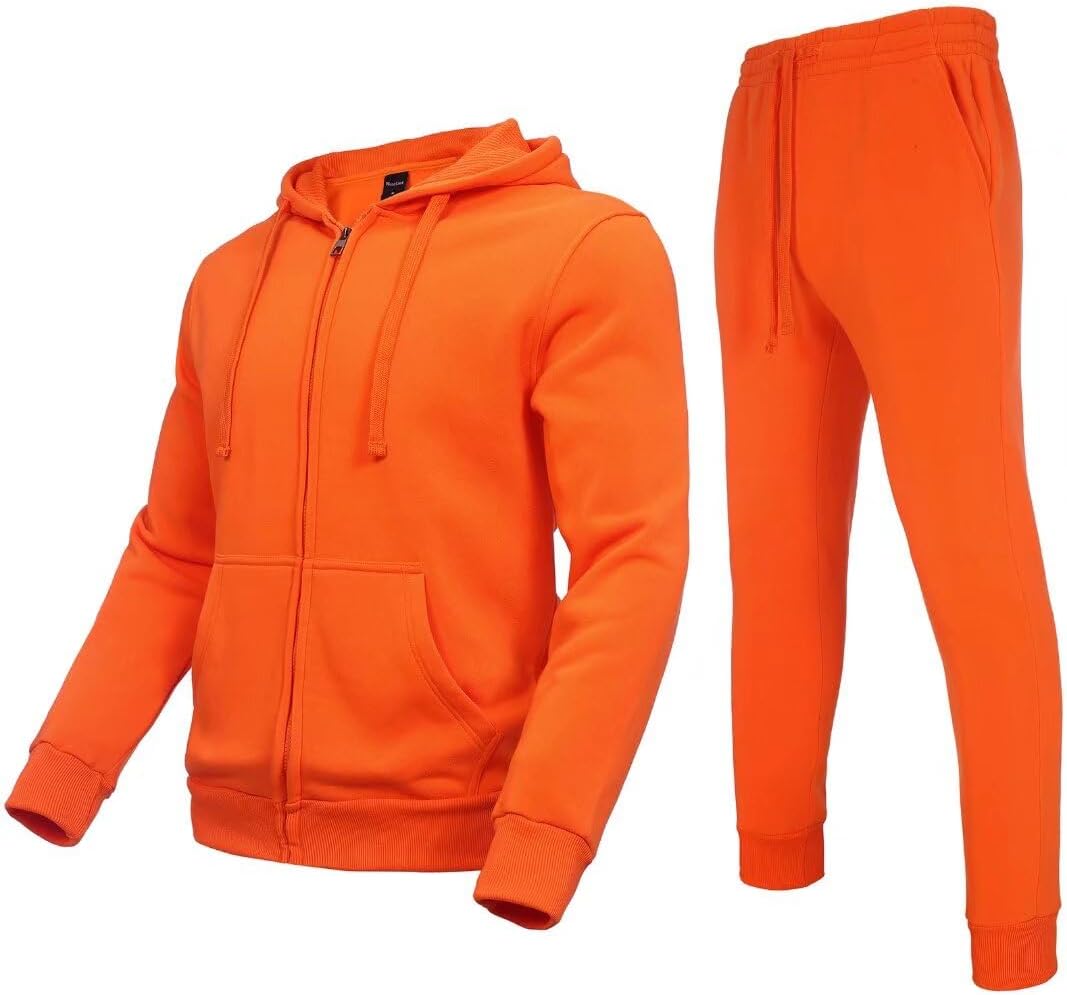 Zusmen Tracksuit Mens: High Quality Athletic 2 Piece Outfit