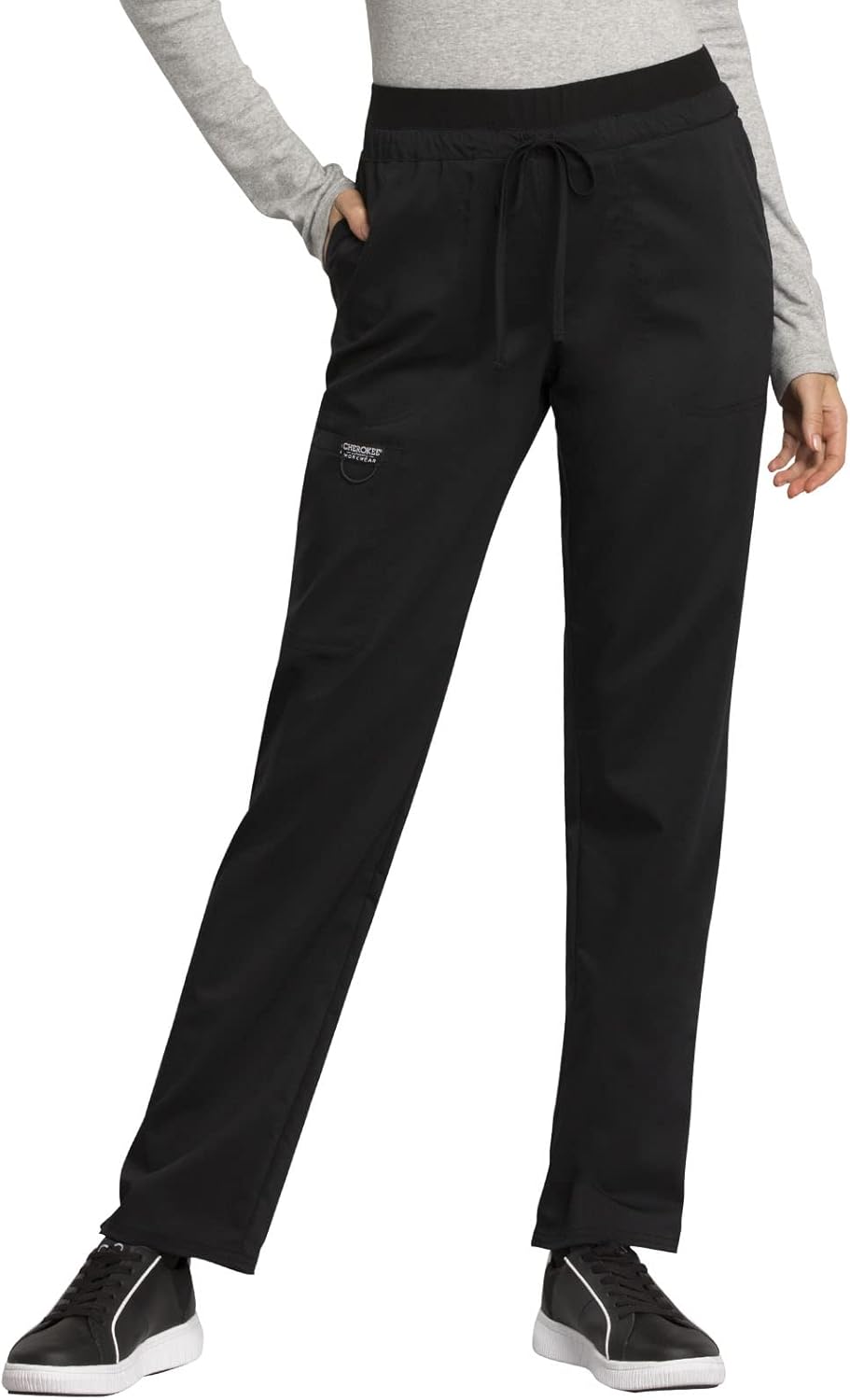 Cherokee Scrubs for Women Mid Rise Tapered Leg Drawstring Pant