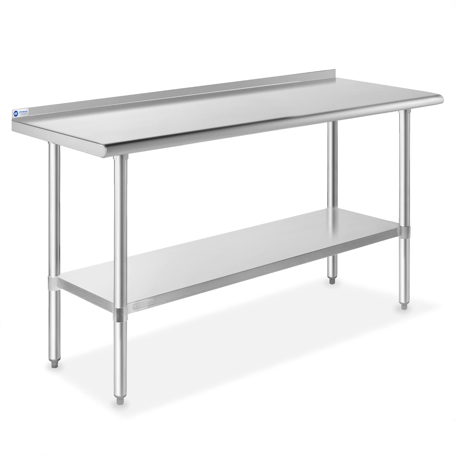 GRIDMANN Stainless Steel Kitchen Prep Table 60 x 24 Inches Review