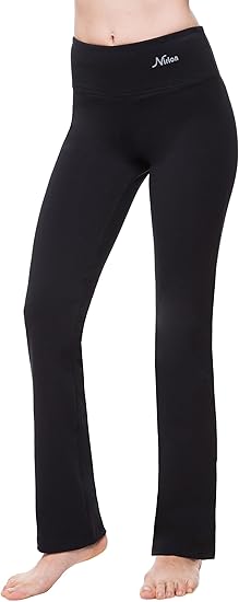 Nirlon Straight Leg Yoga Pants for Women - Soft & Breathable Leggings