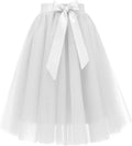 Bridesmay Women's Tulle Skirt Knee Length - Flowy Layered Tutu