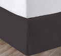 18 in Drop Bed Skirt King Size Dark Grey - Pleated Platform Fit