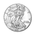 2001 American Silver Eagle.999 Fine Silver Dollar Uncirculated