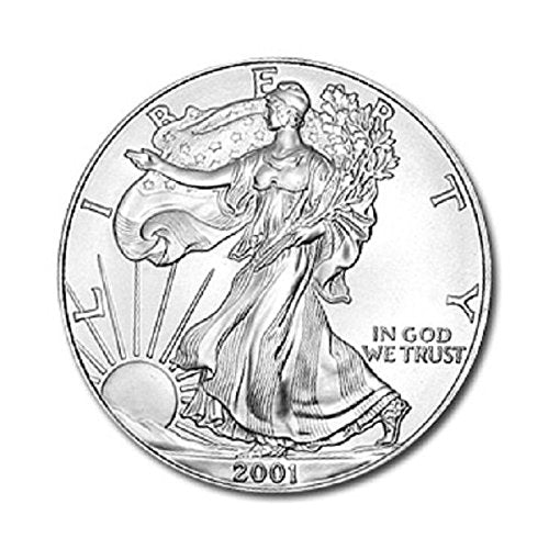 2001 American Silver Eagle Uncirculated Coin with Certificate