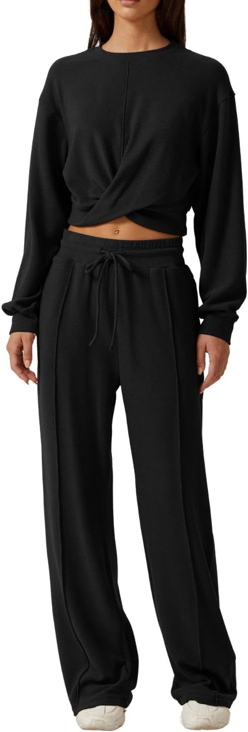 QINSEN Women 2 Piece Outfits Sweatsuit Set for Cozy Comfort